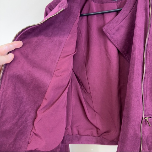 GB xsmall 15 p2p. 19” length zips purple great preowned condition - Picture 10 of 11